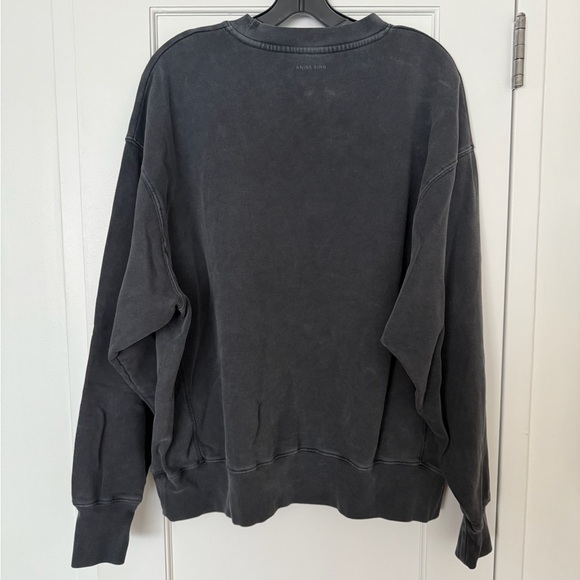 Anine Bing Alto Sweatshirt Retro Eagle - Washed Black S - Picture 2 of 4